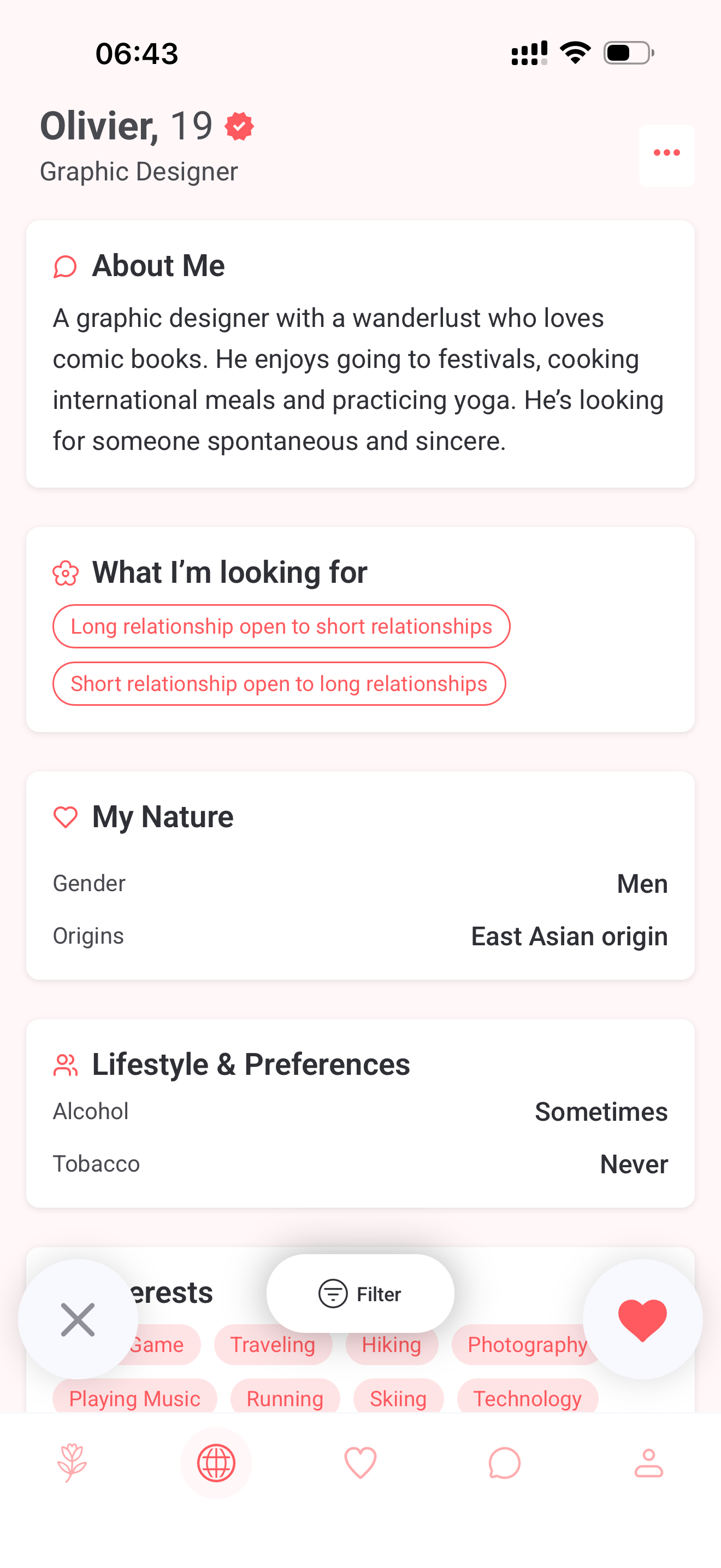 Profiles that feel human.